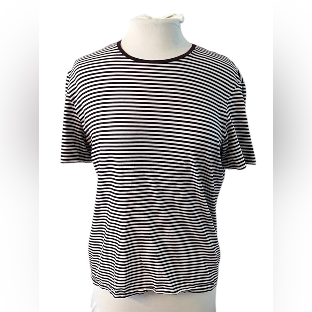 COS Striped Short Sleeve Tee - Medium